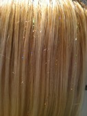 hair tinsel perfect for the holidays