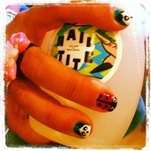 Crazy Tite Set With Panda Bears + Lady Bugs with soft gel finish.